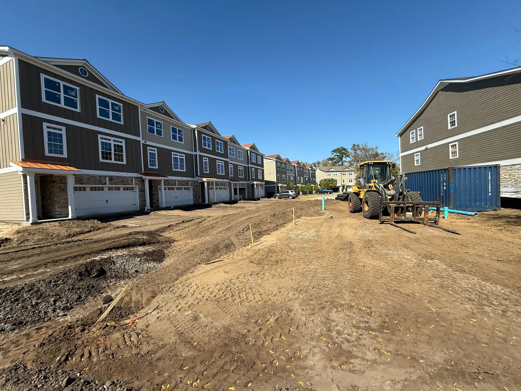 Sitework for the expansion of an existing townhouse subdivision in coastal South Carolina